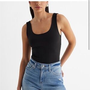 Express Body Contour Compression Scoop Neck Bodysuit